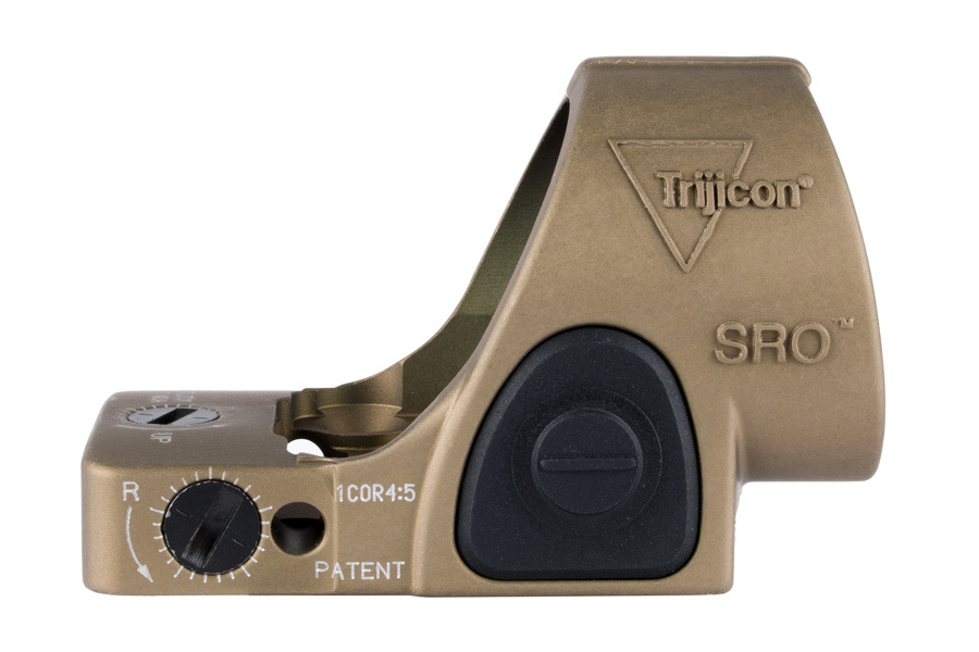 TRIJICON SRO Red Dot Sight MOA with Adjustable LED Coyote Brown Anodiz